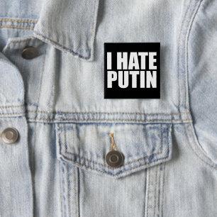 Chapa Cuadrada Odio a Putin