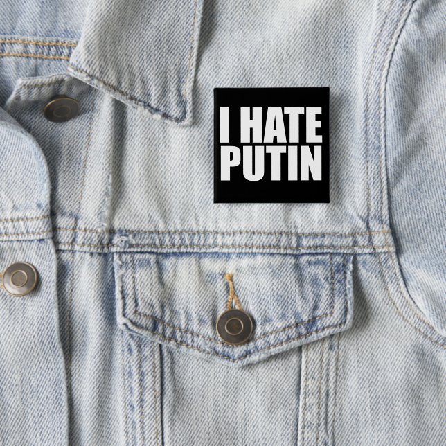 Chapa Cuadrada Odio a Putin (In situ)