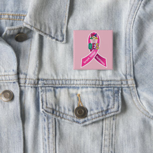 Chapa Cuadrada OES Conciencia sobre el cáncer de mama