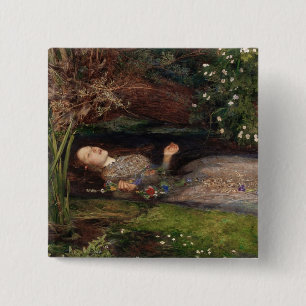 Chapa Cuadrada Ofelia de John Everett Millais