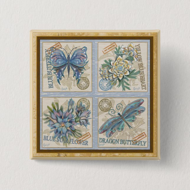 Chapa Cuadrada Oficina de creación de G (Anverso)