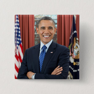 Chapa Cuadrada Oficina Oval EEUU 44º Presidente Obama Barack 