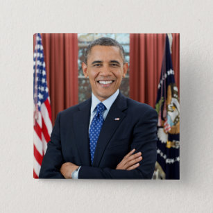 Chapa Cuadrada Oficina Oval US 44º presidente Obama Barack