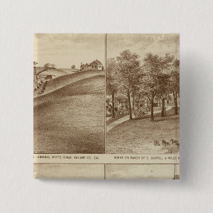 Chapa Cuadrada Oficinas de las Co. Tulare