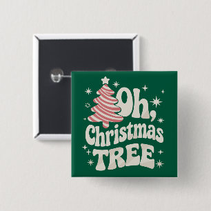 Chapa Cuadrada Oh árbol de Navidad Luz Feliz Navidad Navidad 