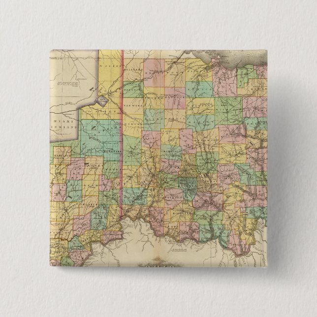 Chapa Cuadrada Ohio e Indiana (Anverso)