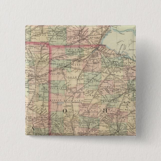 Chapa Cuadrada Ohio e Indiana (Anverso)