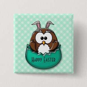 Chapa Cuadrada Ojo de Pascua - verde