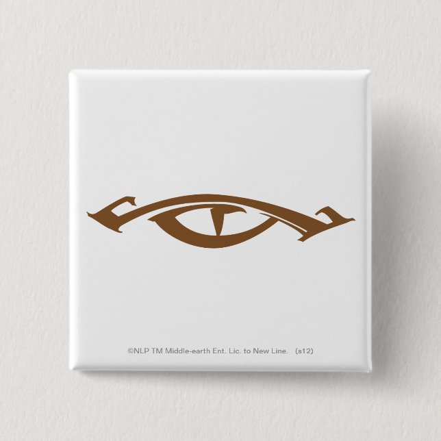 Chapa Cuadrada Ojo de Sauron (Anverso)