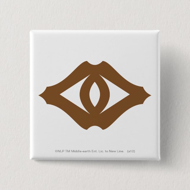 Chapa Cuadrada Ojo de Sauron (Anverso)