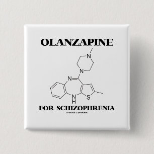 Chapa Cuadrada Olanzapine para la esquizofrenia (molécula