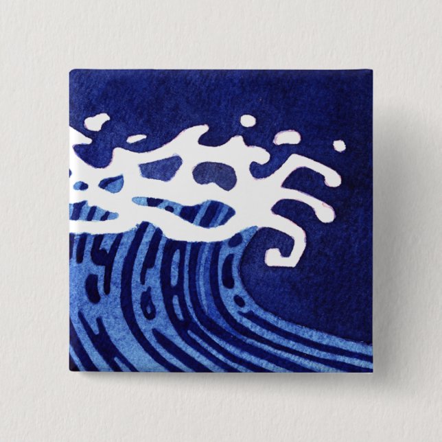 CHAPA CUADRADA OLAS #1 (Anverso)