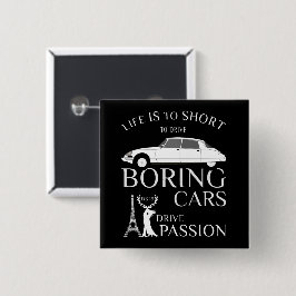 Chapa Cuadrada Oldtimer Citroen DS 19 Drive Passion