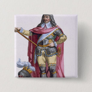 Chapa Cuadrada Oliver Cromwell (1599-1658) 1780 (engravi