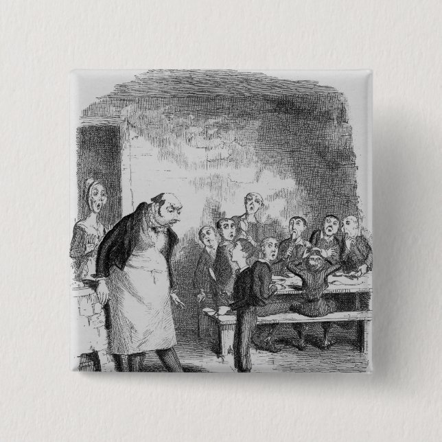 Chapa Cuadrada Oliverio que pide más (Anverso)