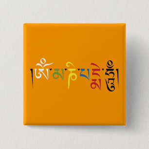 Chapa Cuadrada Om Mani Padme Hum Mantra Elegancia