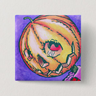 Chapa Cuadrada Onza Pinback - Jack Pumpkinhead