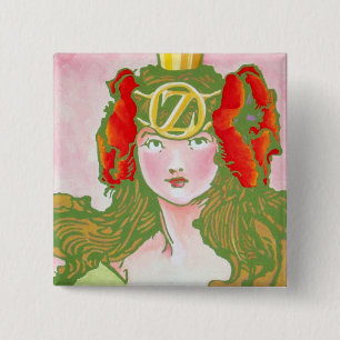 Chapa Cuadrada Onza Pinback - Ozma