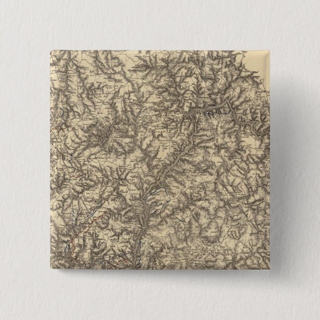 Chapa Cuadrada Operaciones militares de la Campaña de Atlanta 2 (Anverso)