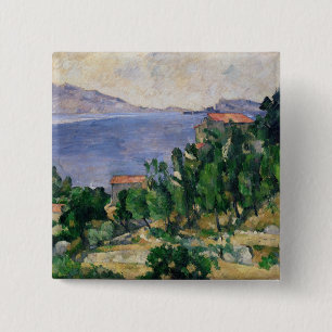Chapa Cuadrada Opinión de Paul Cezanne el del soporte