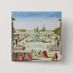 Chapa Cuadrada Opinión de perspectiva del lugar Louis XV