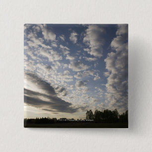 Chapa Cuadrada Opinión del cielo del horizonte con las nubes