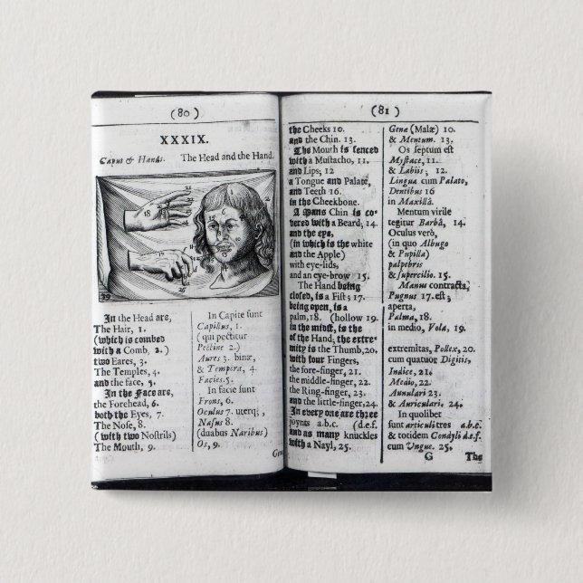 Chapa Cuadrada 'Orbis Sensualium Pictus (Anverso)