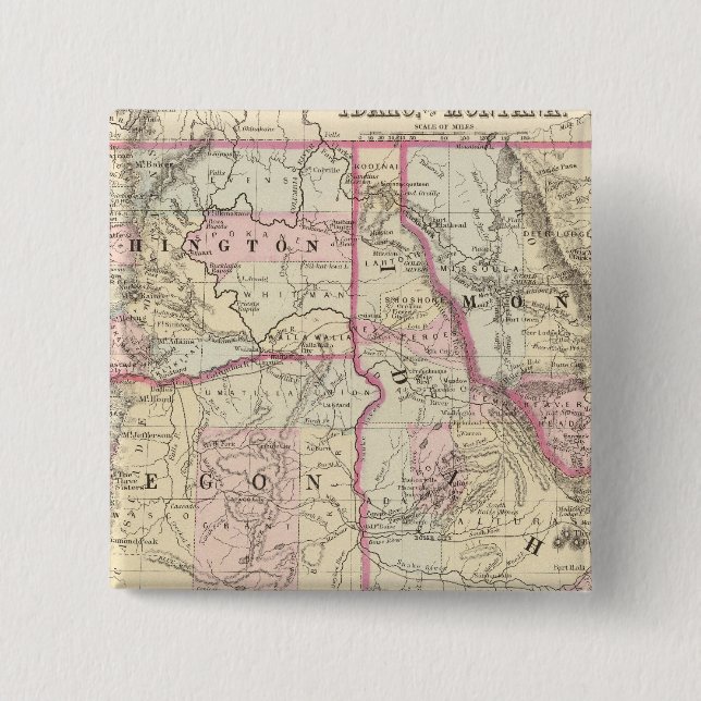 Chapa Cuadrada Ore, Lavado, Ida, Mont (Anverso)