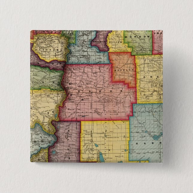 Chapa Cuadrada Oregón (Anverso)