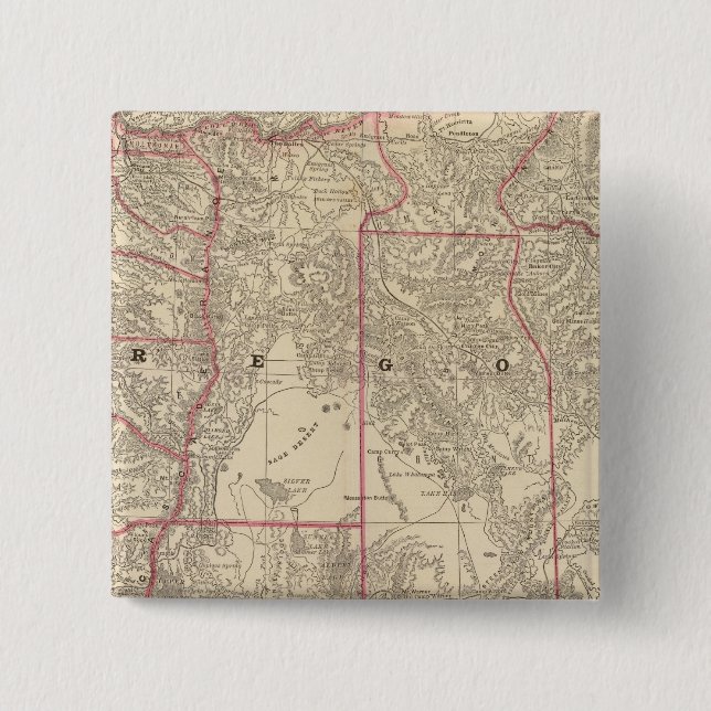 Chapa Cuadrada Oregón 6 (Anverso)