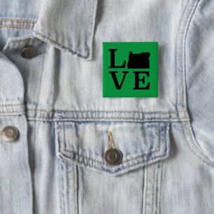 Chapa Cuadrada Oregon LOVE Black