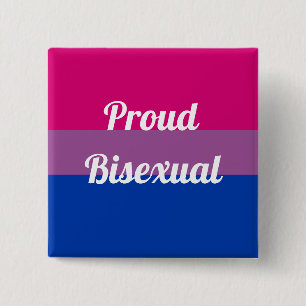 Chapa Cuadrada Orgullo bisexual   Orgullo bisexual
