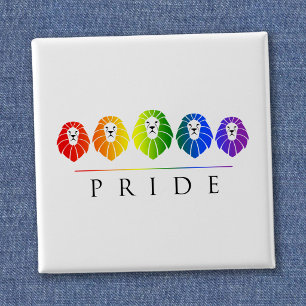 Chapa Cuadrada Orgullo Gay de Leones - LGBT