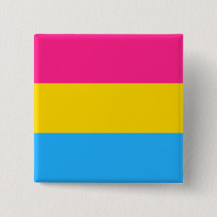 Chapa Cuadrada Orgullo Pansexual (Bandera Pan)