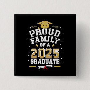 Chapa Cuadrada Orgullosa Familia De Una Graduación De 2025