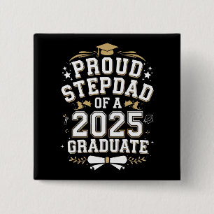 Chapa Cuadrada Orgulloso Padrastro De Un Graduado 2025 Graduación