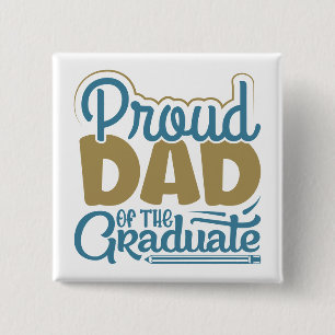 Chapa Cuadrada Orgulloso papá del graduado
