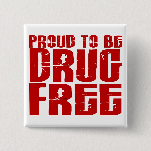 Chapa Cuadrada Orgulloso ser droga libere 2 (Anverso)