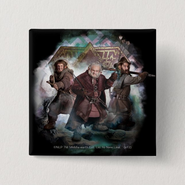 Chapa Cuadrada Ori, Dori y Nori (Anverso)