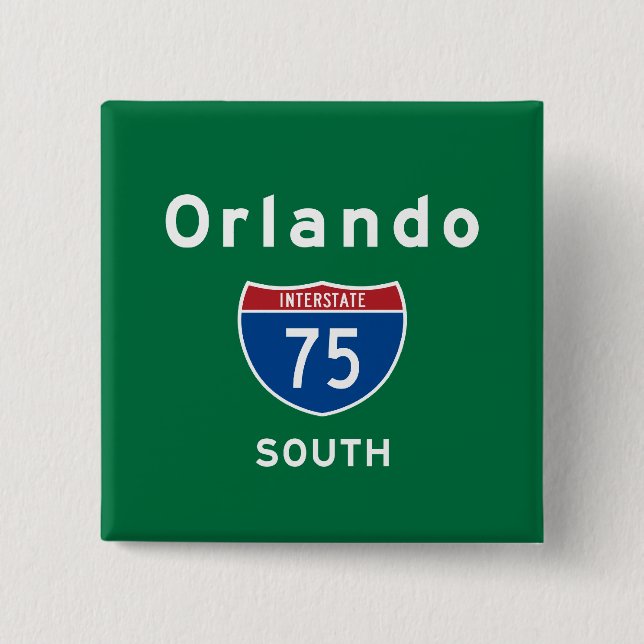 Chapa Cuadrada Orlando 75 (Anverso)
