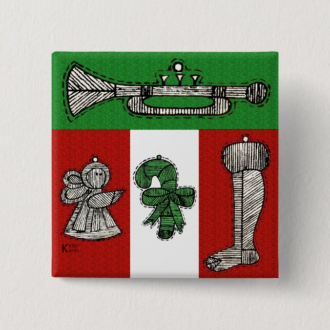 Chapa Cuadrada Ornamentos de época (Anverso)