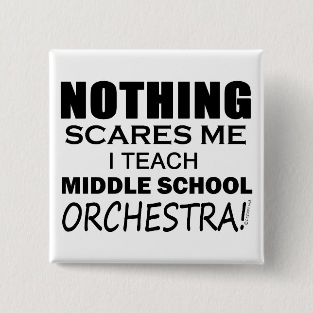 Chapa Cuadrada Orquesta de la Escuela Secundaria (Anverso)