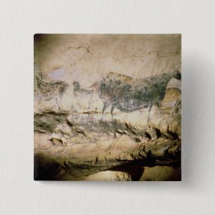 Chapa Cuadrada Oscile la pintura de una vaca negra, c.17000 A.C.