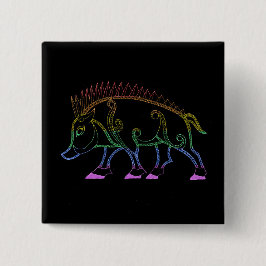 Chapa Cuadrada Oscuro arcoiris