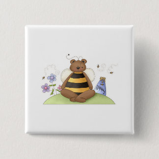 Chapa Cuadrada Oso de Hunny