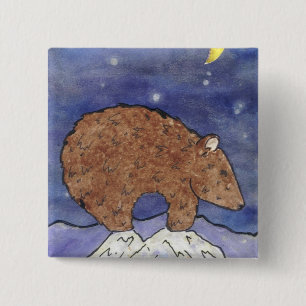 Chapa Cuadrada Oso de medianoche
