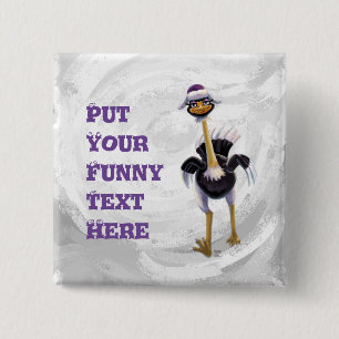 Chapa Cuadrada Ostrich de montaña