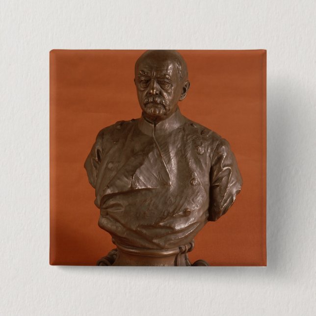 Chapa Cuadrada Otto von Bismarck, 1886 (Anverso)
