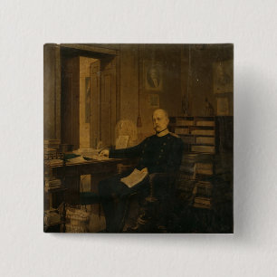 Chapa Cuadrada Otto von Bismarck en su estudio