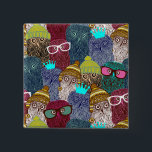 Chapa Cuadrada Owl in crown<br><div class="desc">-</div>